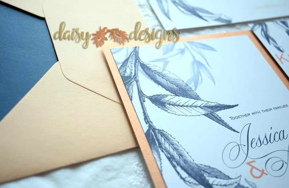 Willow Navy Blush close up