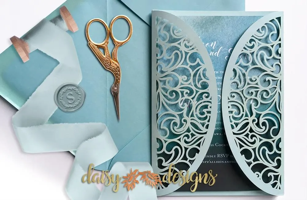 Swirl Gatefold - invite