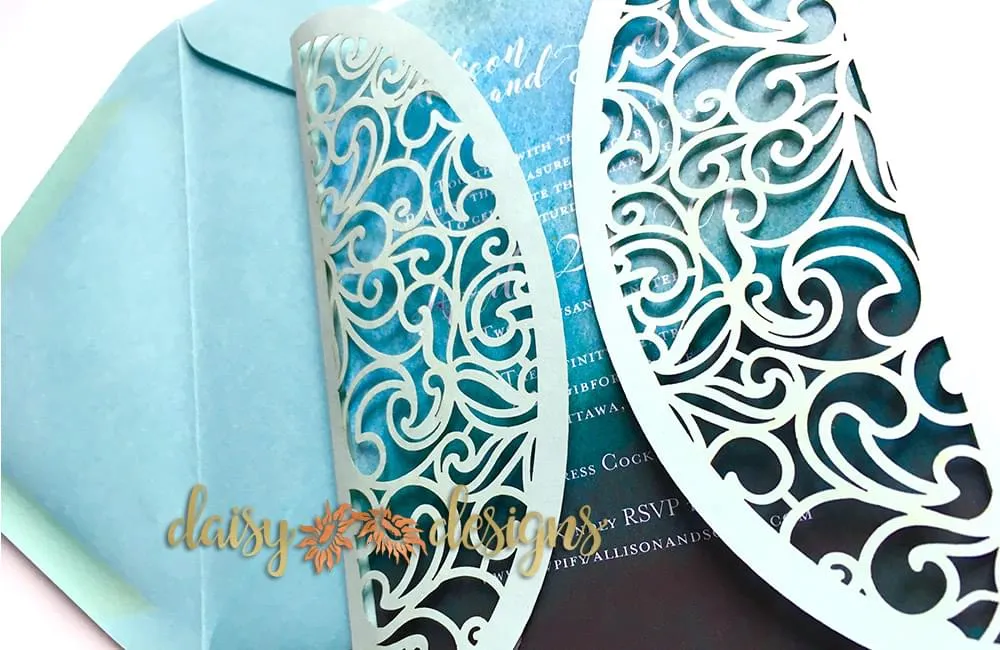 Swirl Gatefold - invite closed