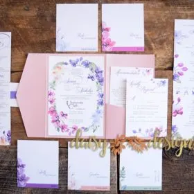 Orchids wedding invite suite