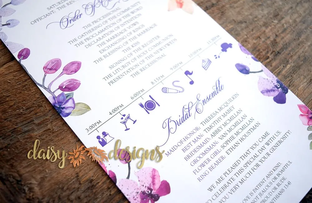 Orchids program details