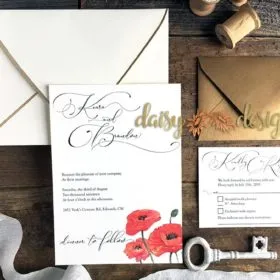 Watercolour Poppies suite