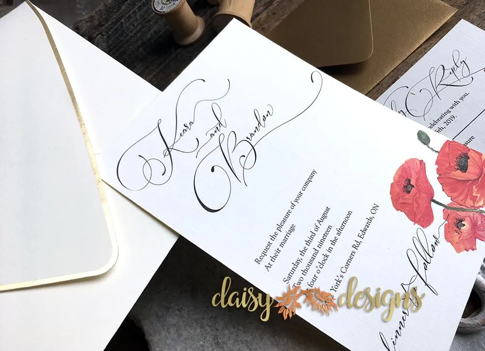 watercolour poppies closeup