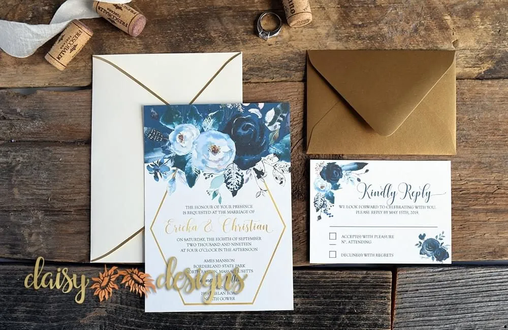 Creamy Peonies - invite and rsvp