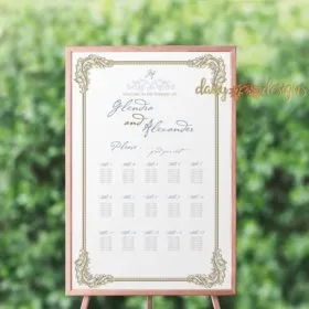 Ornate Filigree Seating Chart