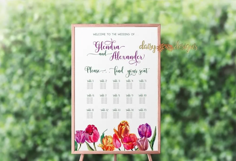 Tulips Seating Chart
