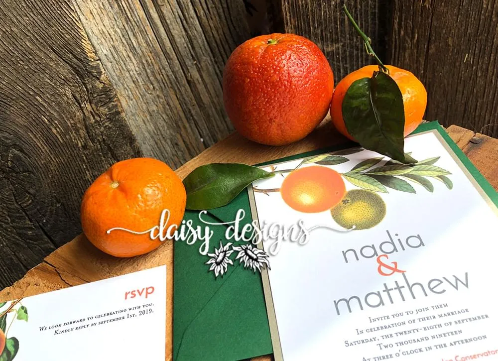 Citrus Grove invite and rsvp