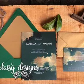 Emerald and Gold Dust invite suite