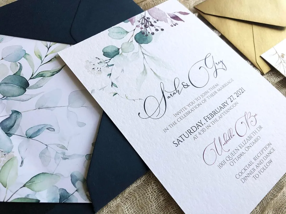 Pistachio Passion invite closeup