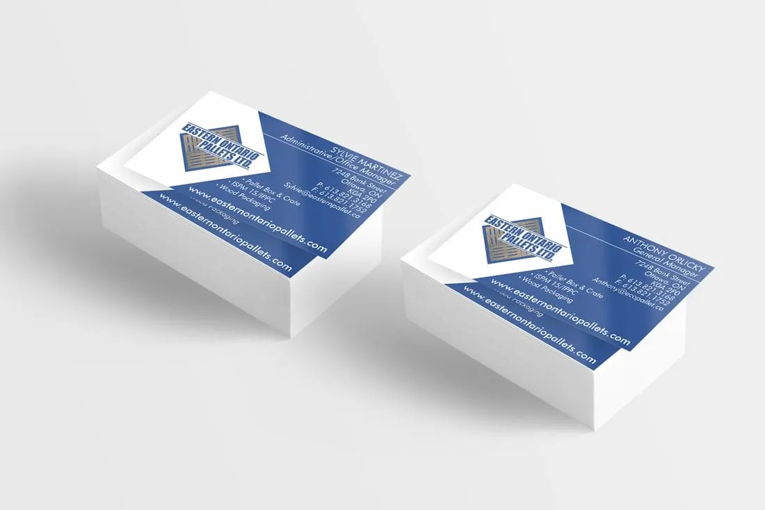 Business card - Eastern Ontario Pallets