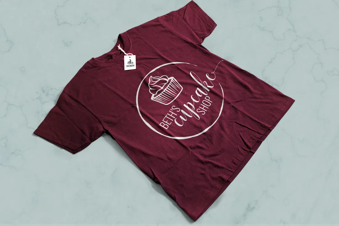 Cupcake shop logo T-shirt