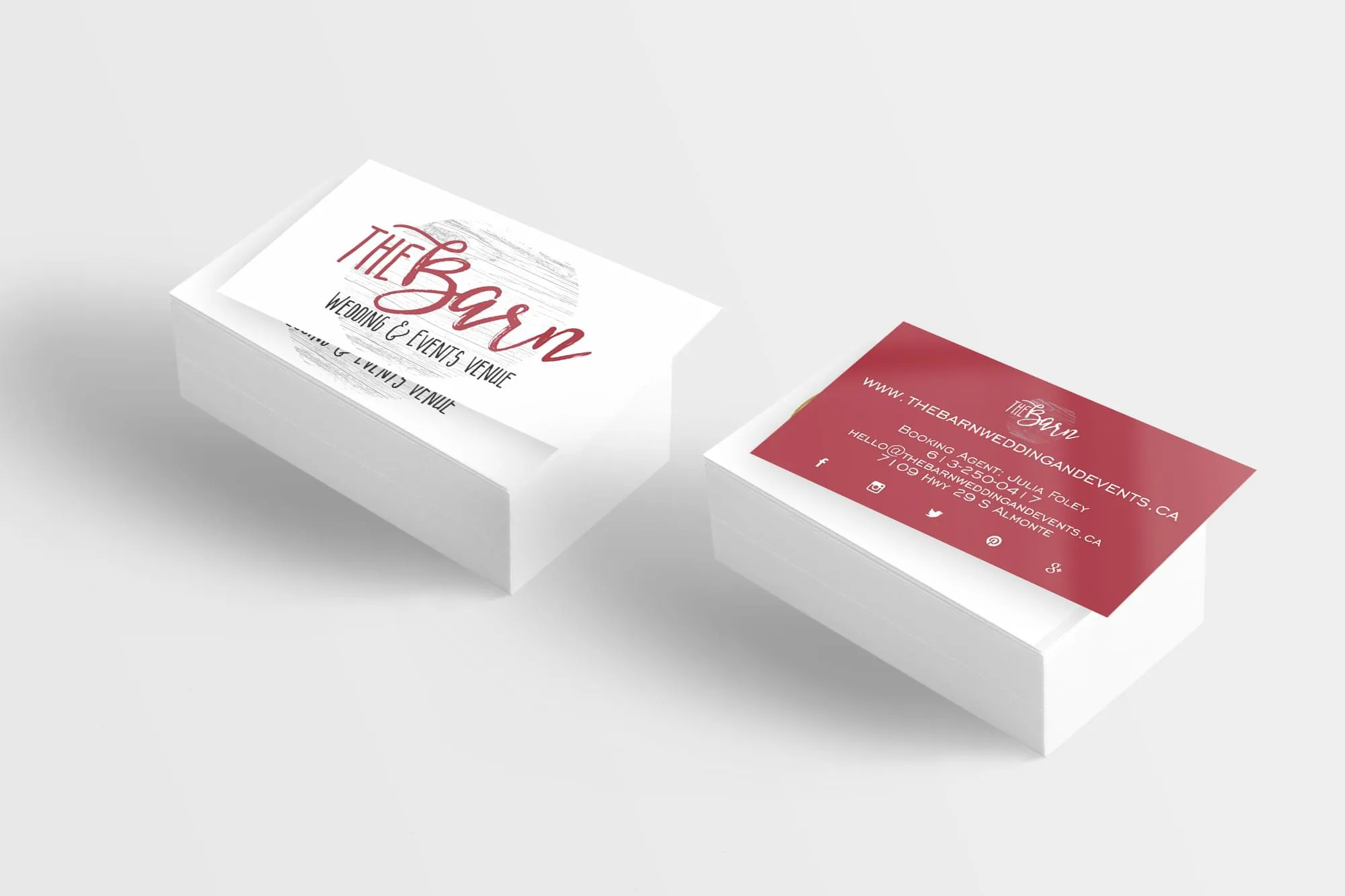 business card - The Barn