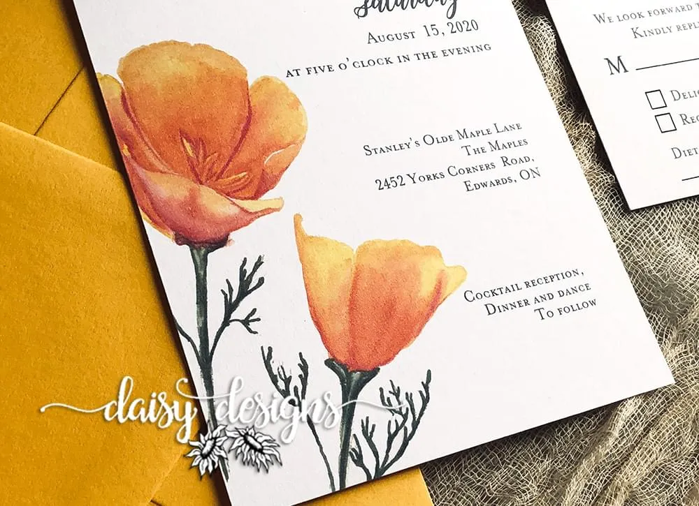 California Poppy - details