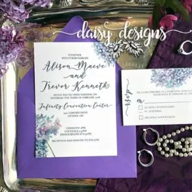 Spring Lilacs invite suite
