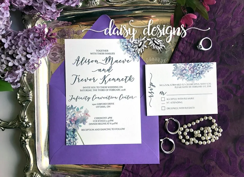 Spring Lilacs invite suite