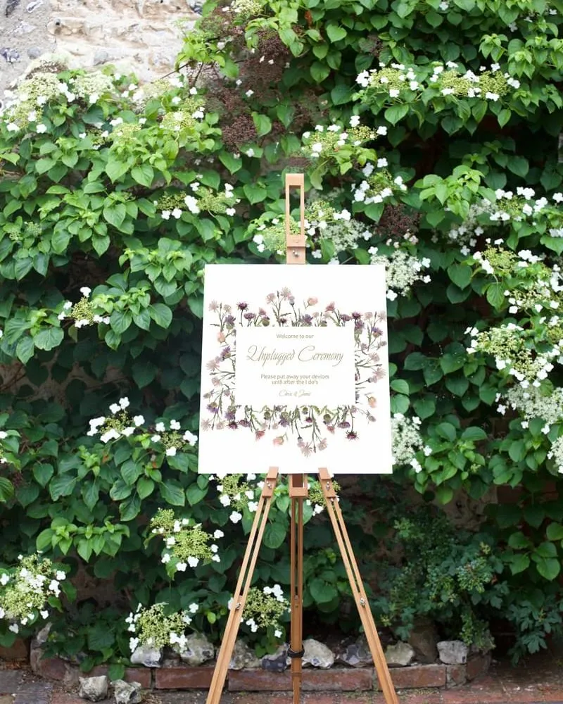 Clover Meadow Ceremony sign