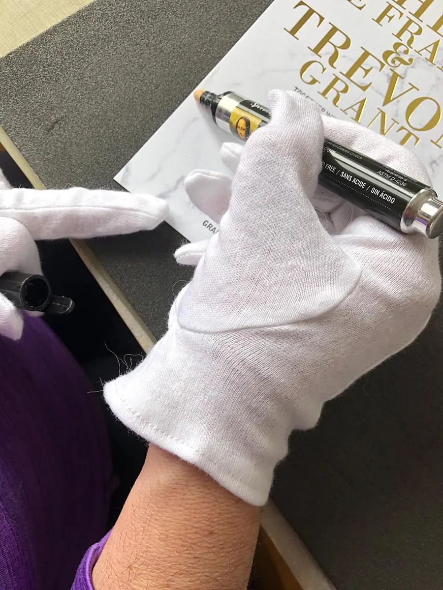 Gold Edge - applying gold leaf