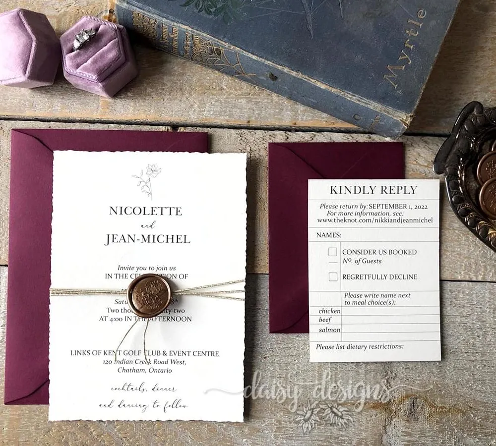 Scarlet Blossom with library card RSVP