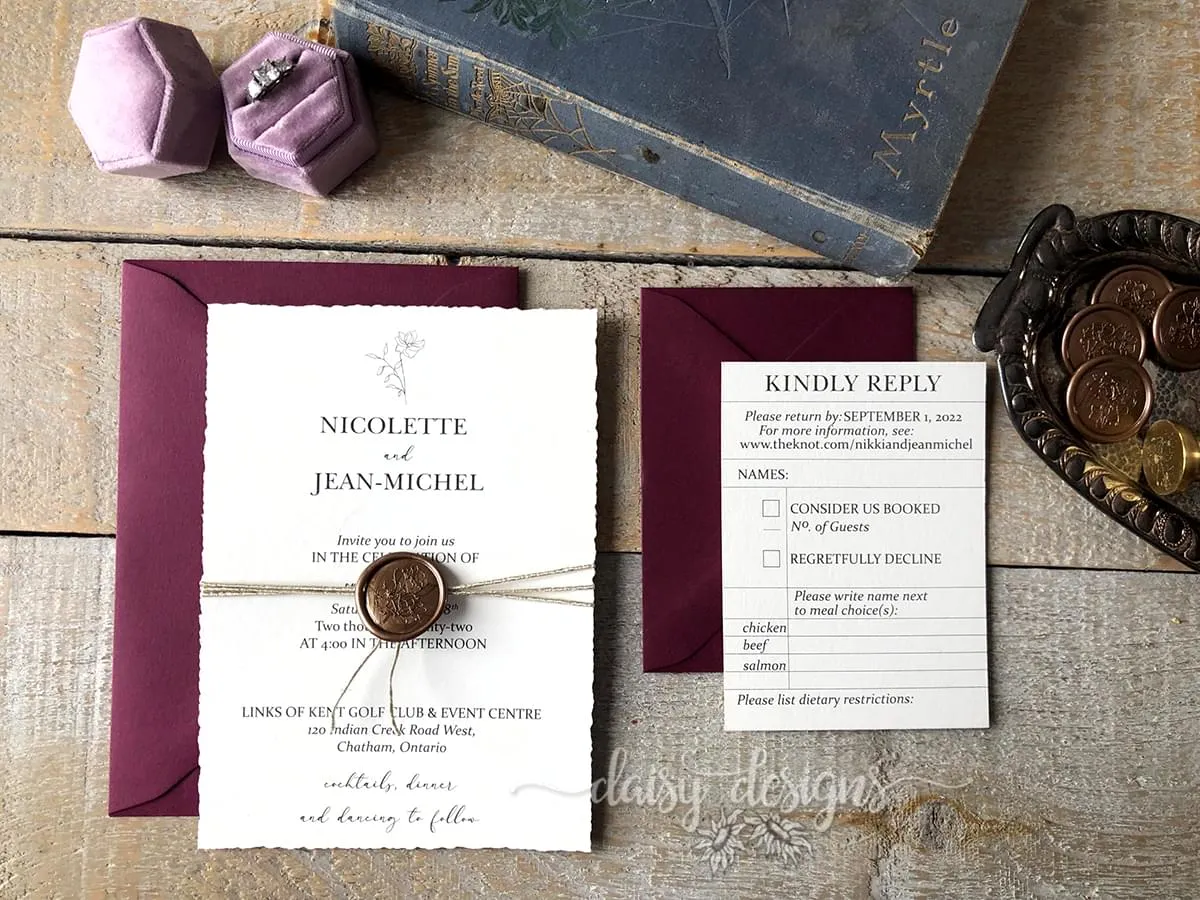 Scarlet Blossom with library card RSVP