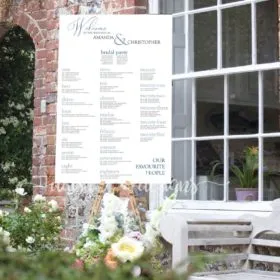 Simple Modern Seating Chart