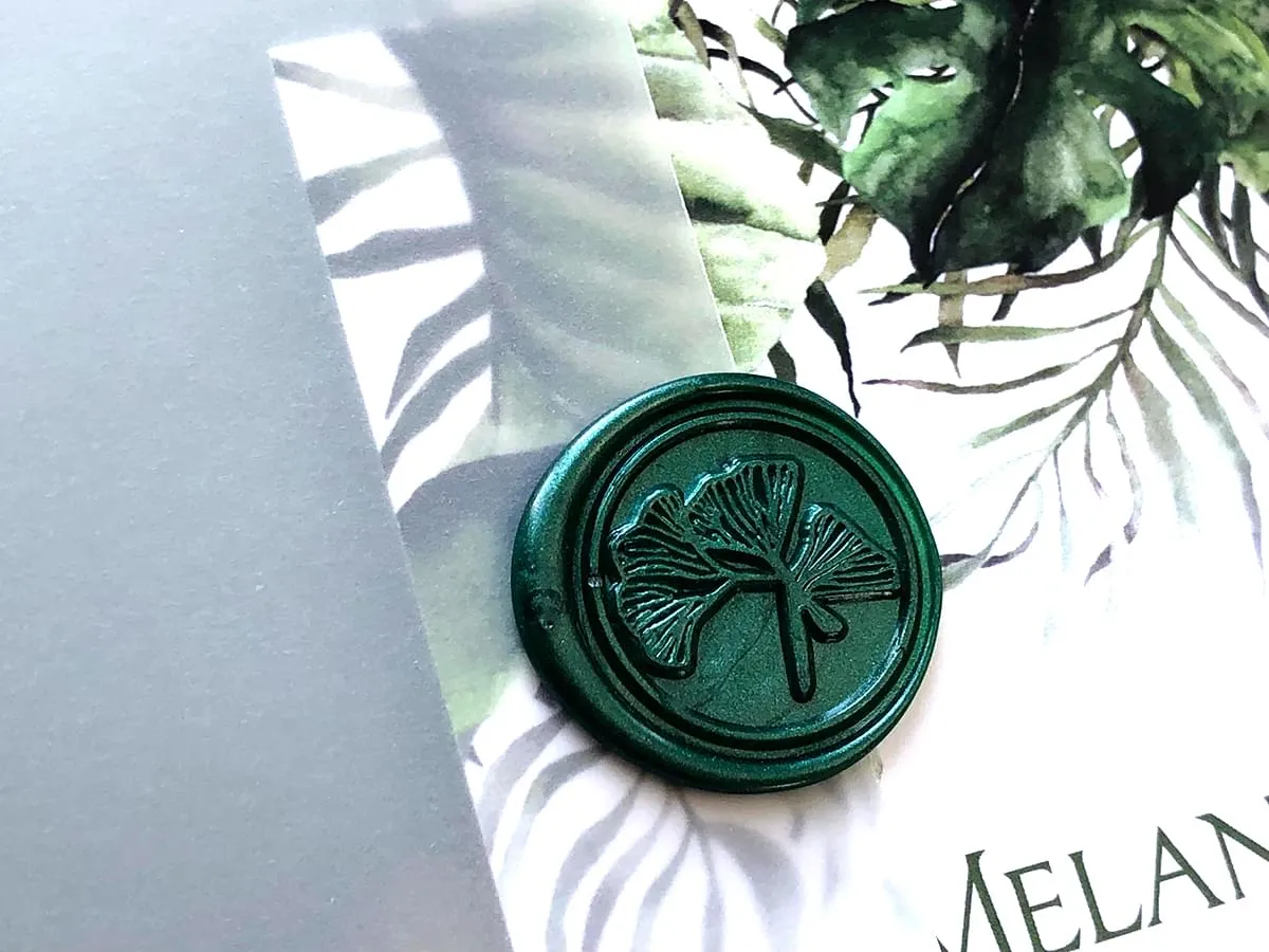 Tropical Utopia wax seal closeup