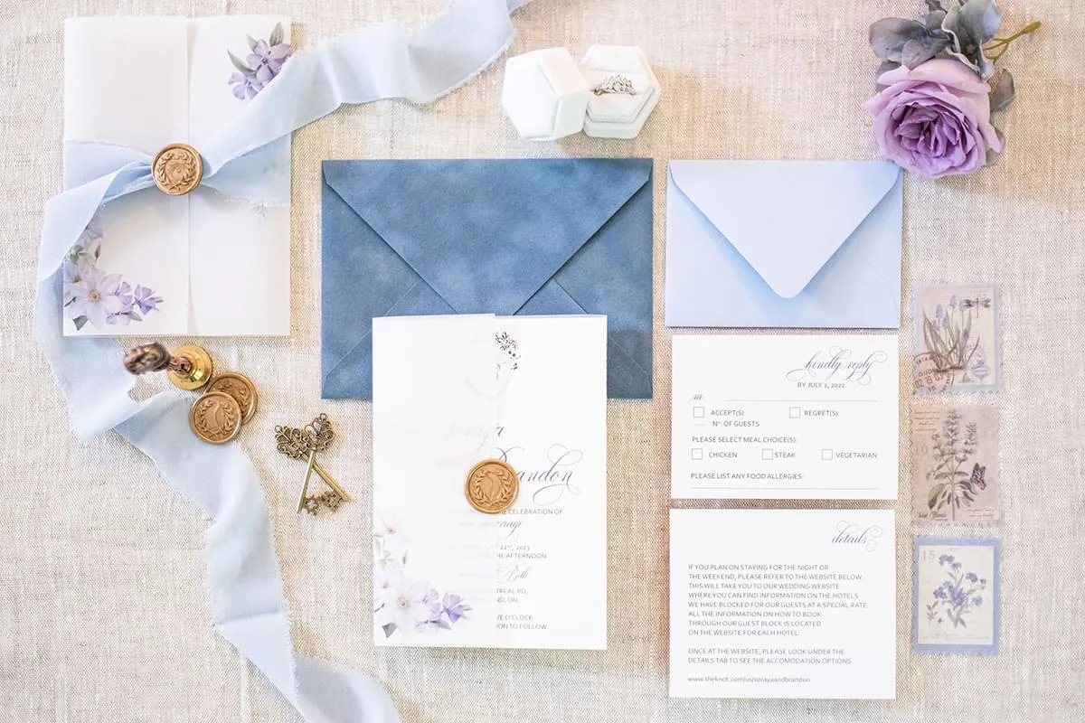 Very Peri Invitation suite