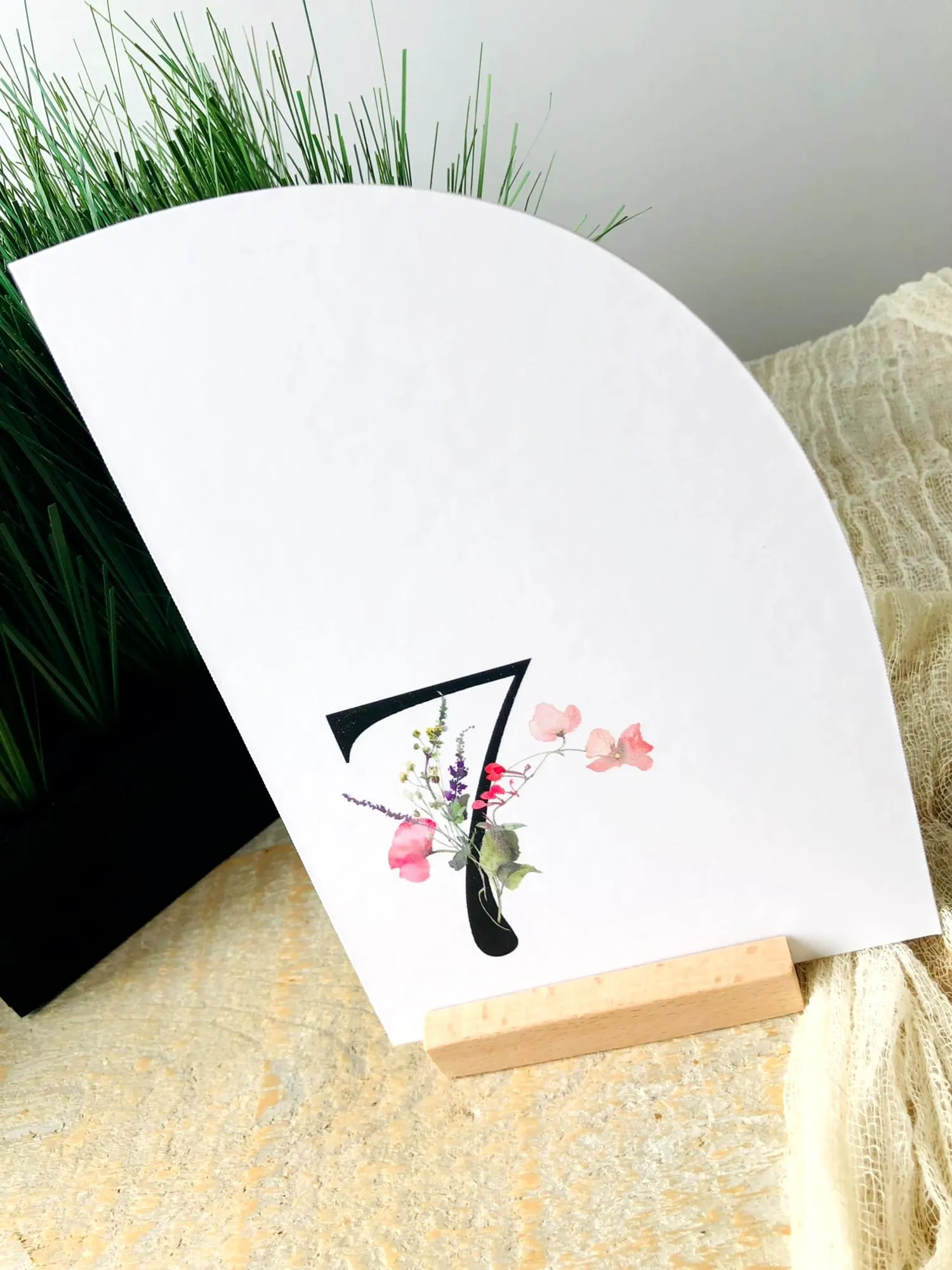 Birds & Blooms table number