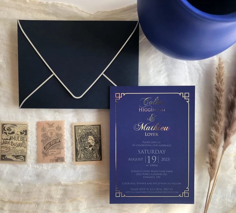 Grecian Azure invite