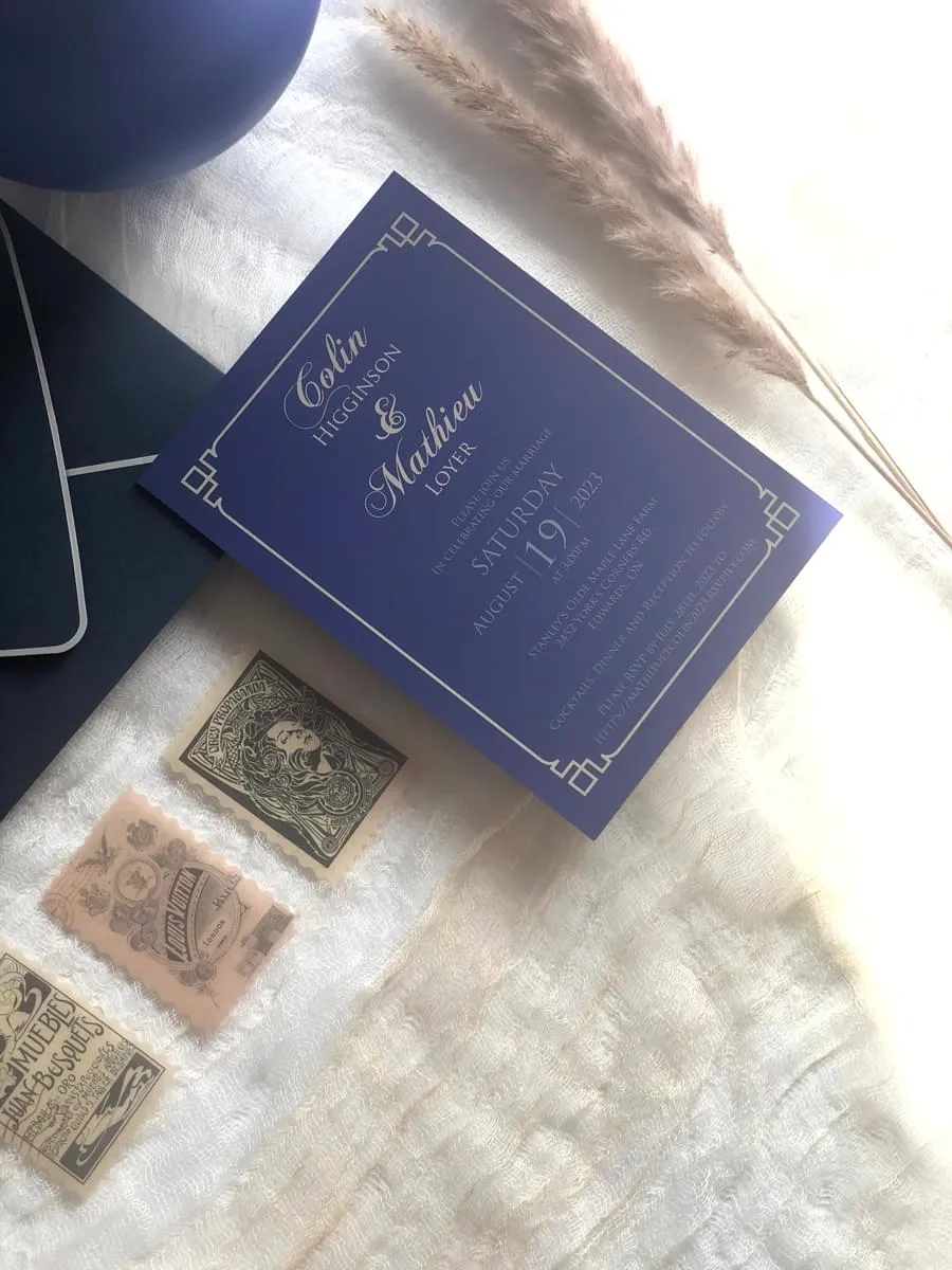 Grecian Azure invite