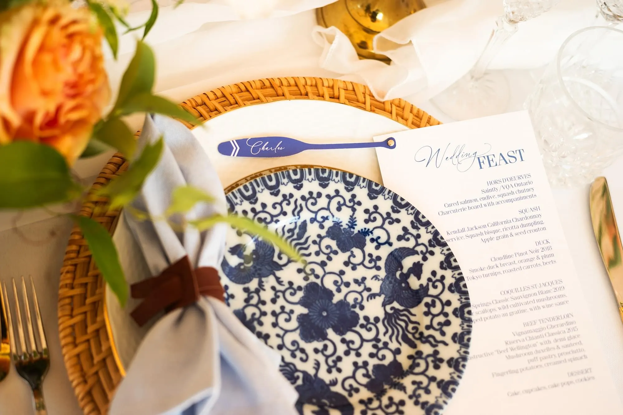 Boathouse place setting