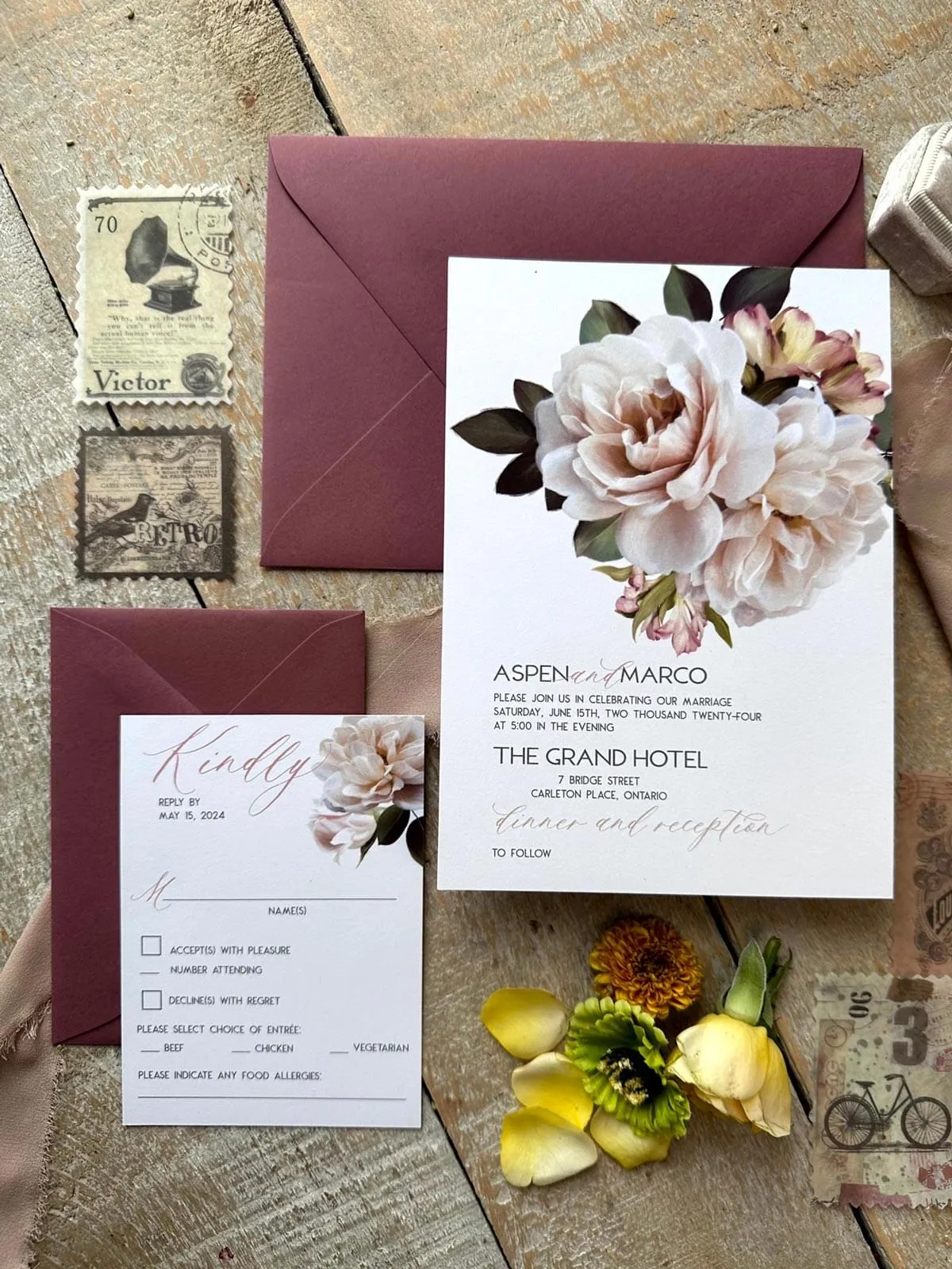 Vintage Sugar Roses suite