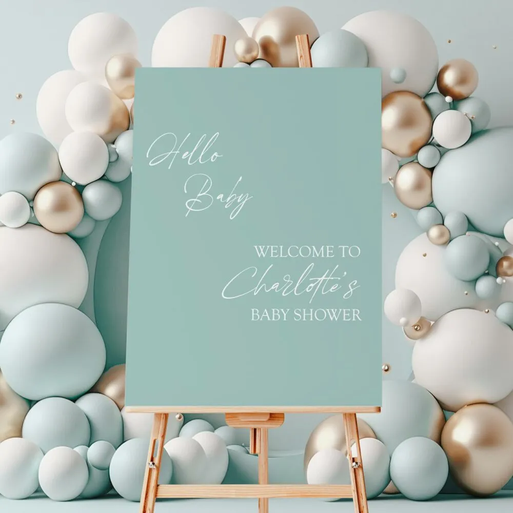 Hello Baby, shower sign