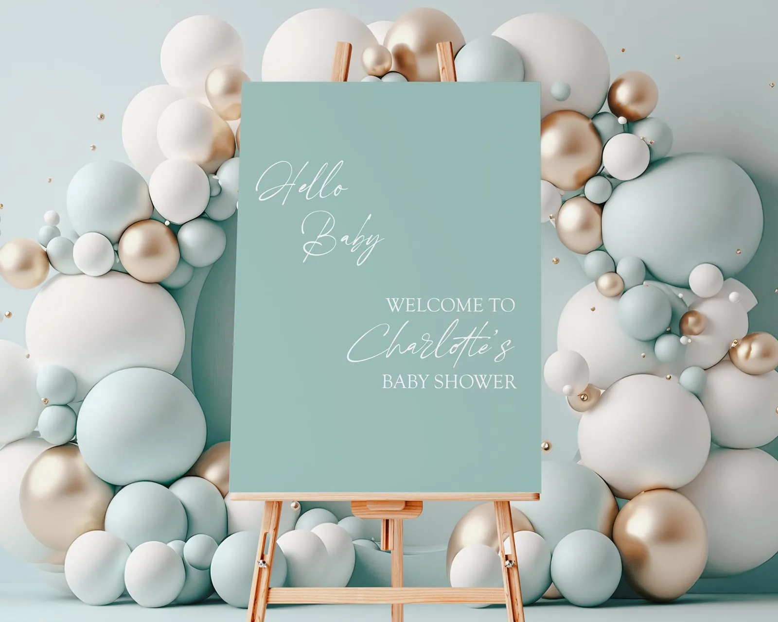 Hello Baby, shower sign