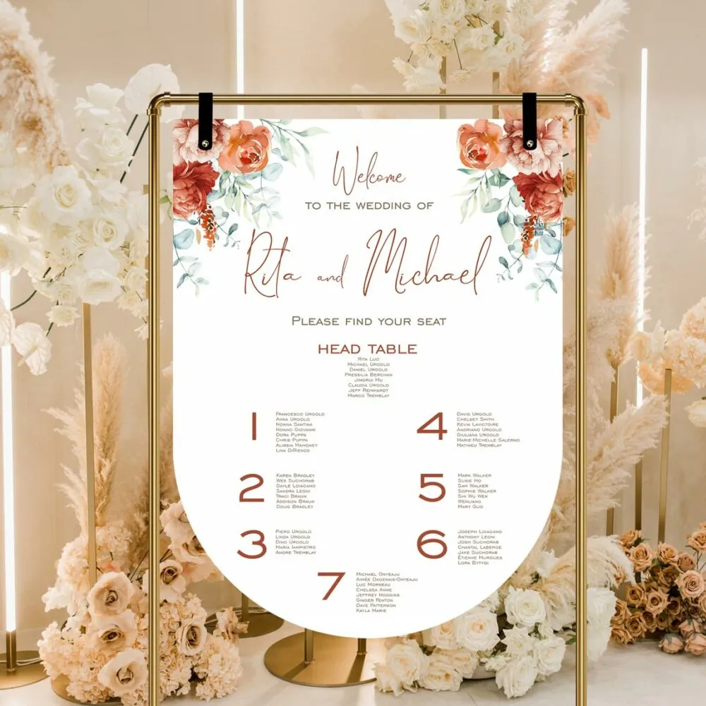 Upside Down Arch Seating Chart