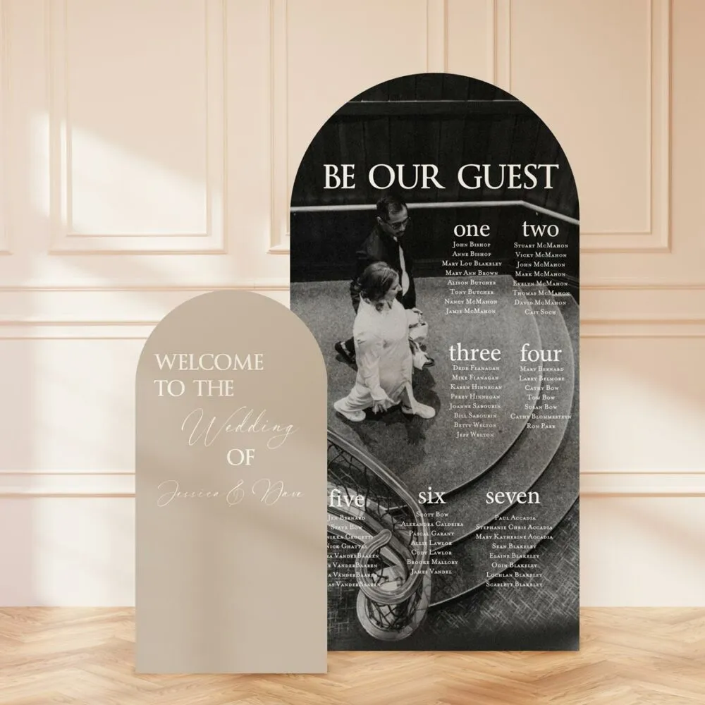 Tall Arch Sign and Chart