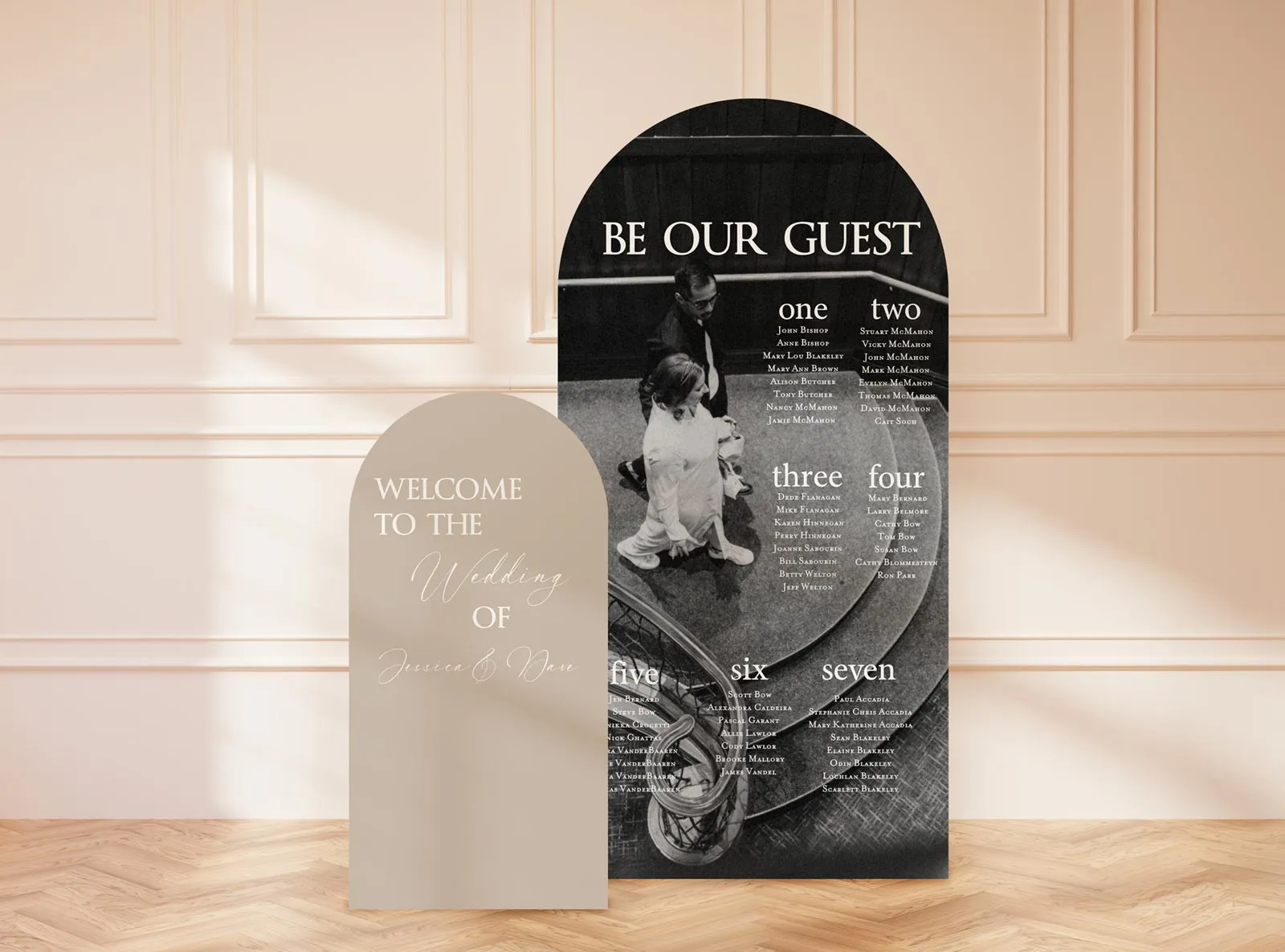 Tall Arch Sign and Chart