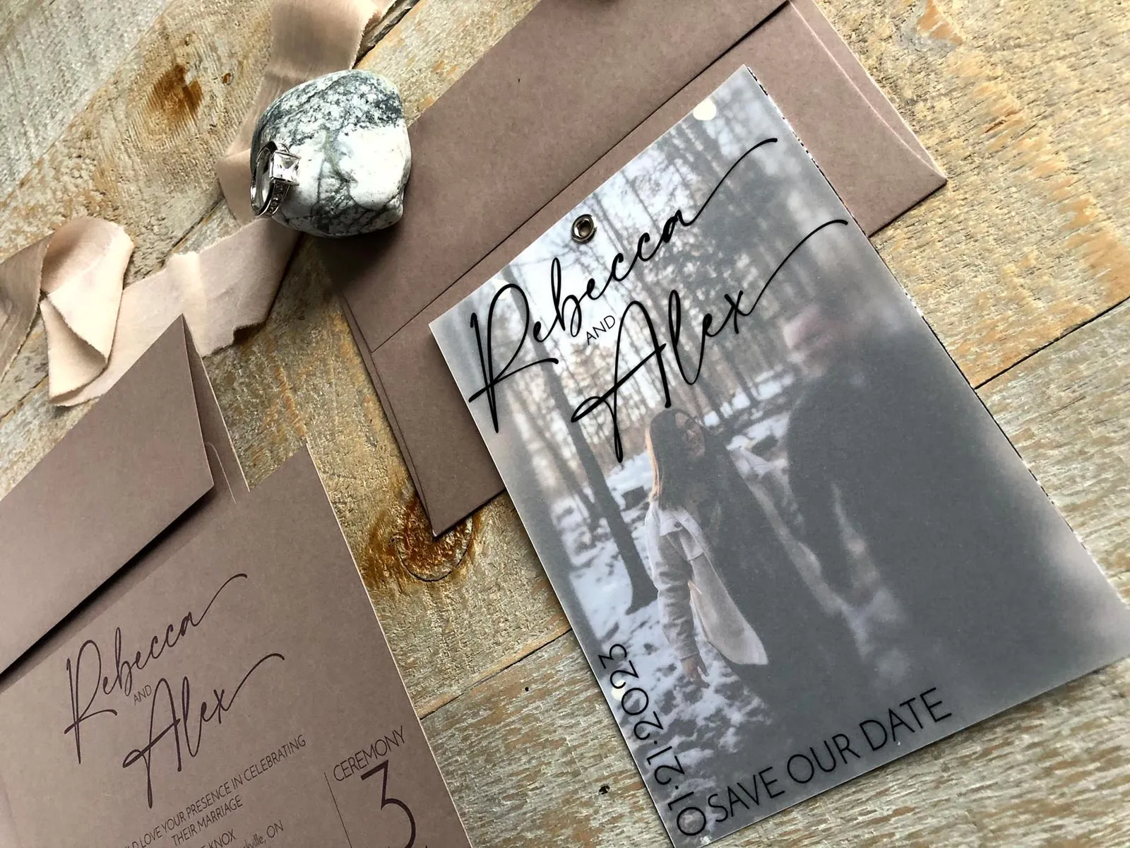 Vellum Cashmere Save The Date