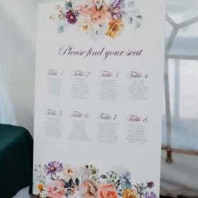 Whimsical Floral Seating Chart