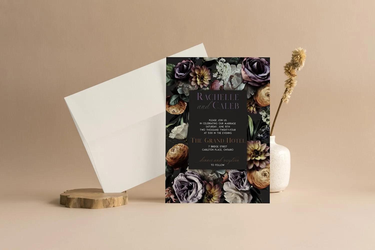 Twilight dark with white envelope