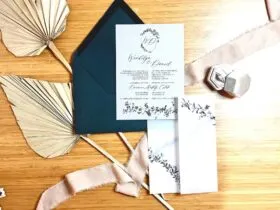 Duolingo invite with vellum wrap