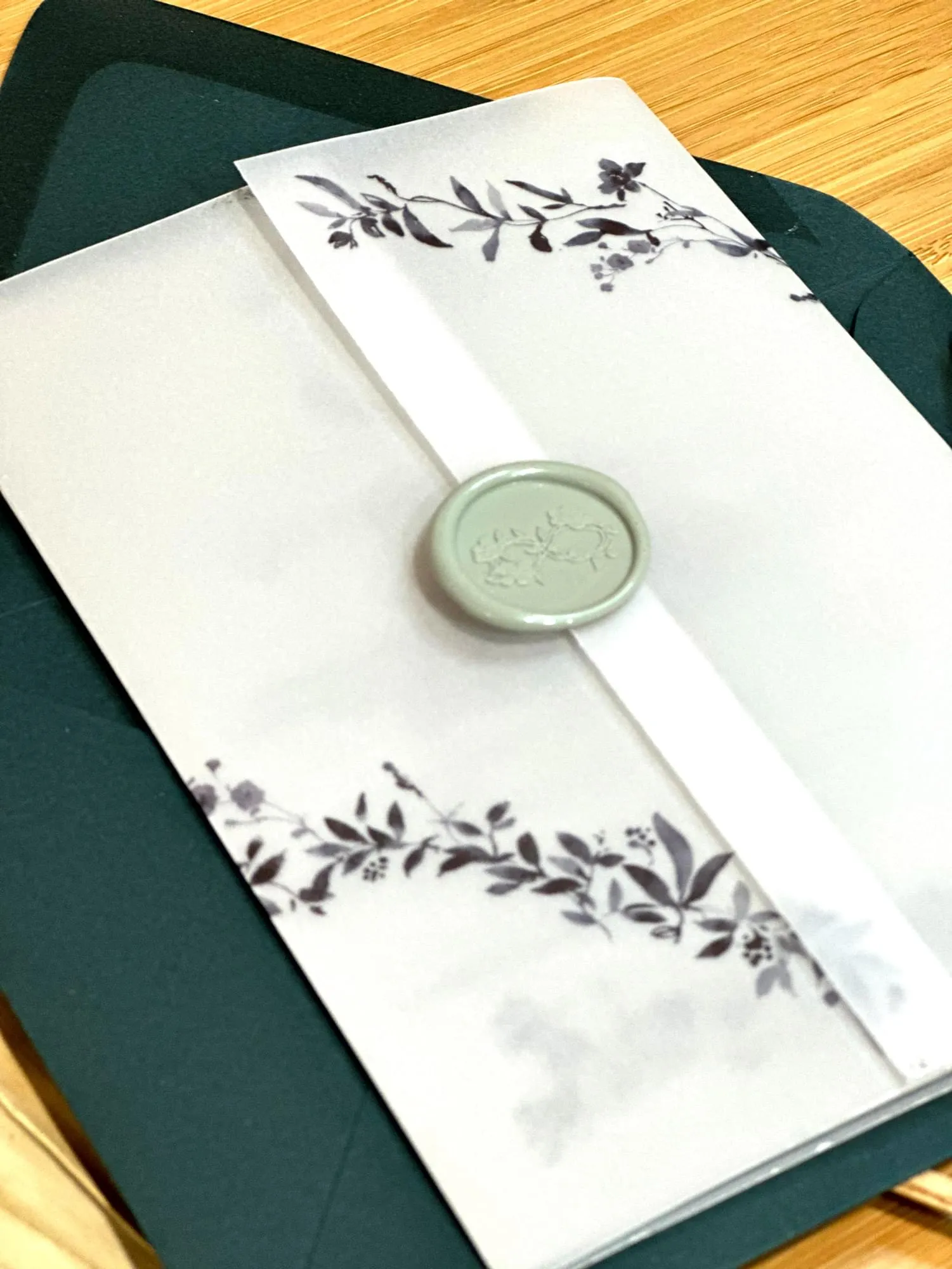 Duolingo vellum wrap closeup