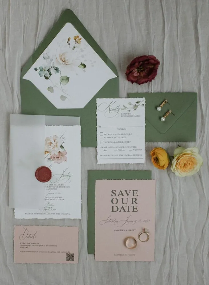 Winter Boathouse invite suite