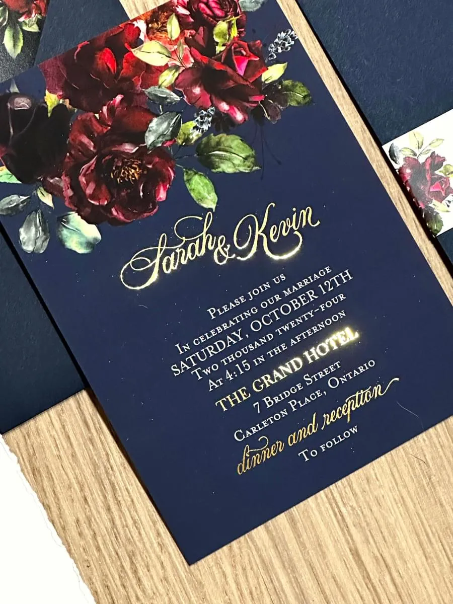 Scarlet Empire invitation closeup