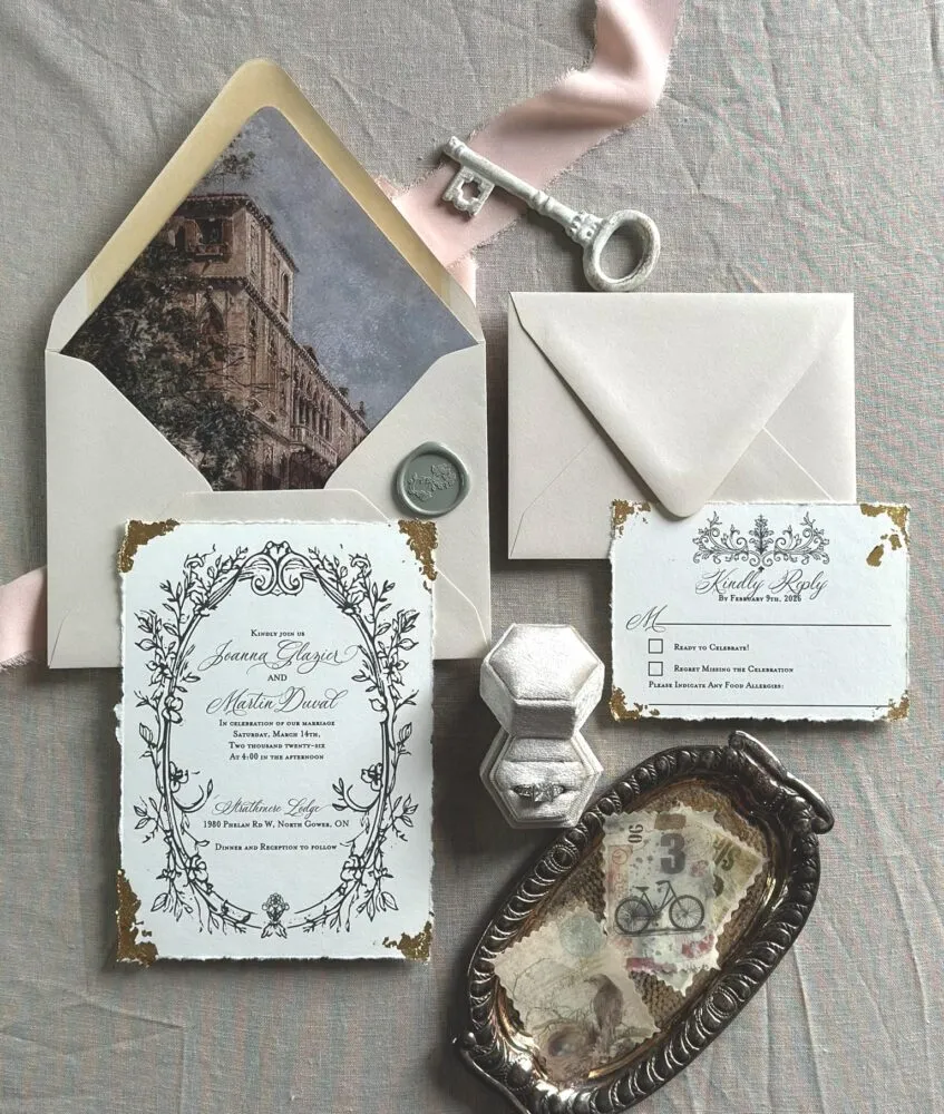 Tuscan sky invitation suite