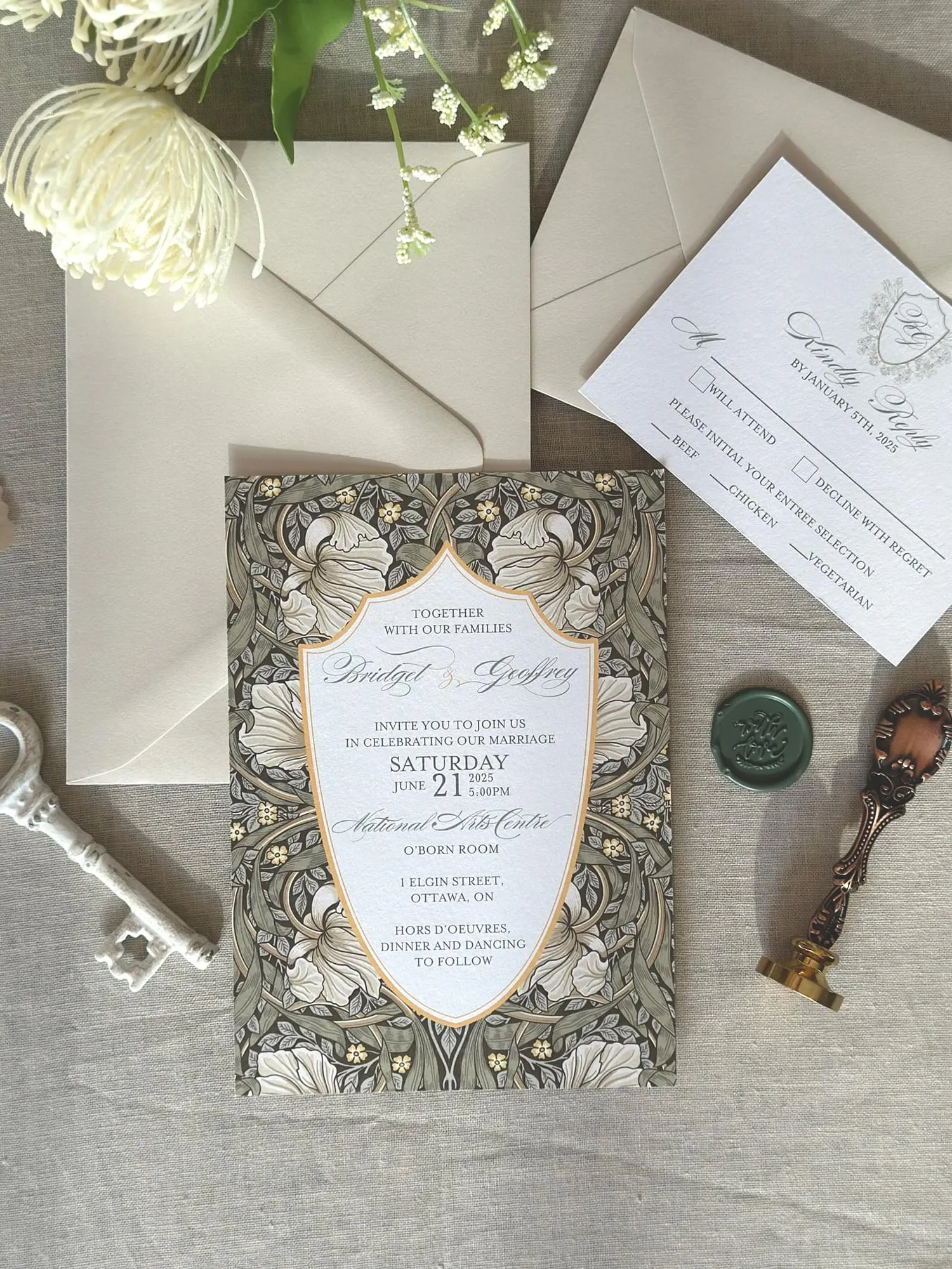 Pimpernel invite and rsvp