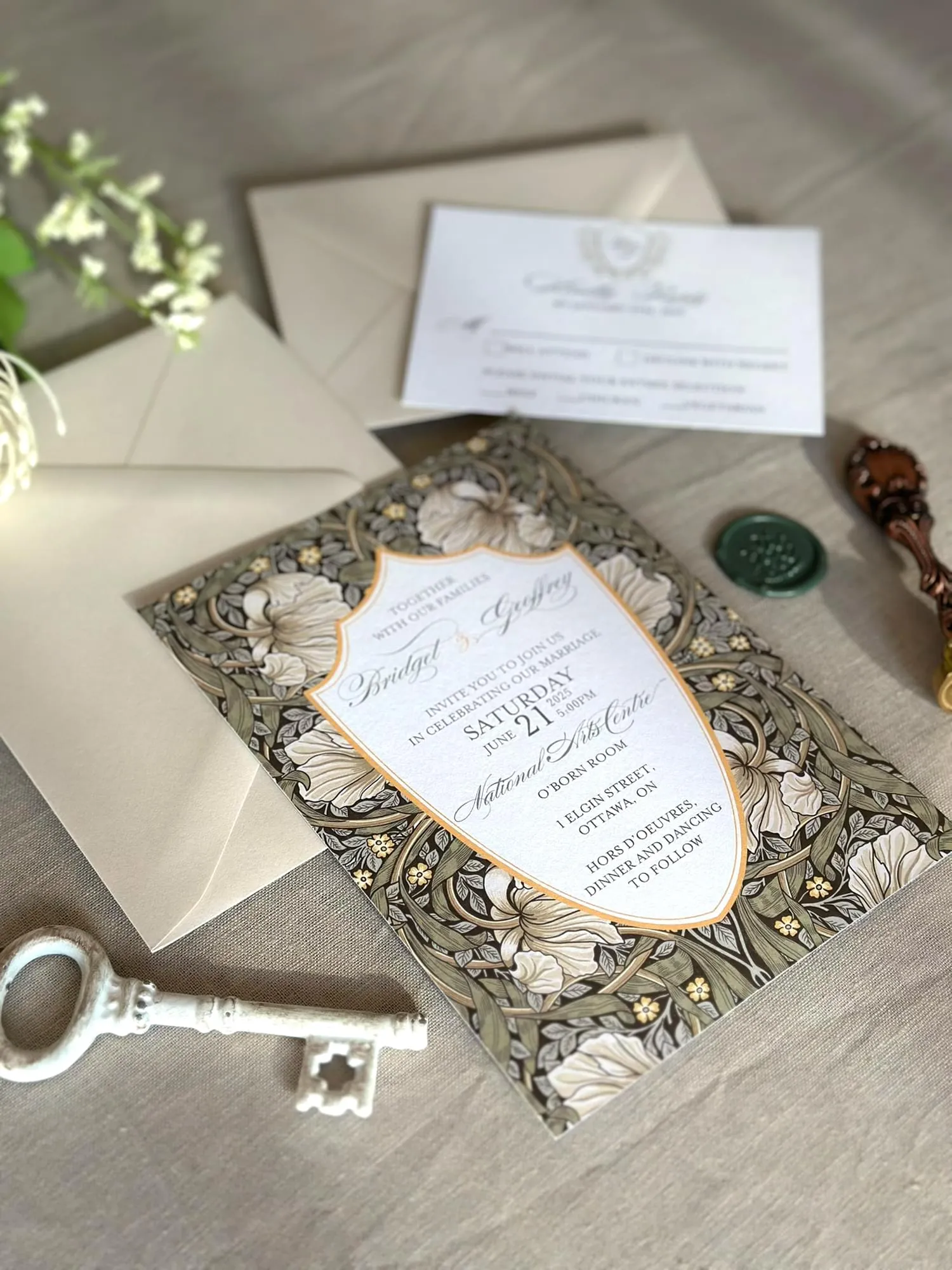 Pimpernel invite and rsvp