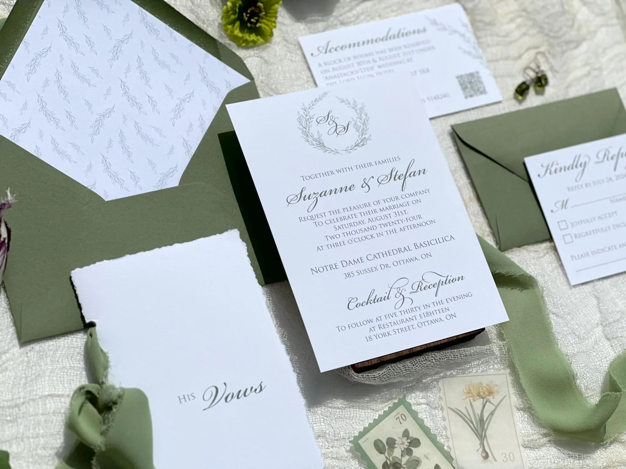 Sage Wreath invites
